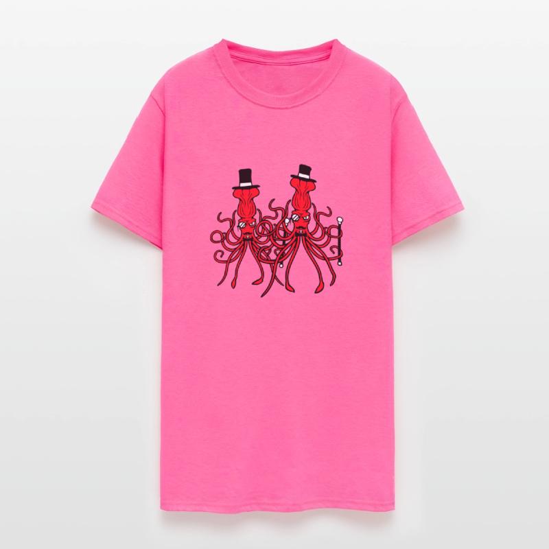 2 octopus sir hat monocle glasses two rich friends