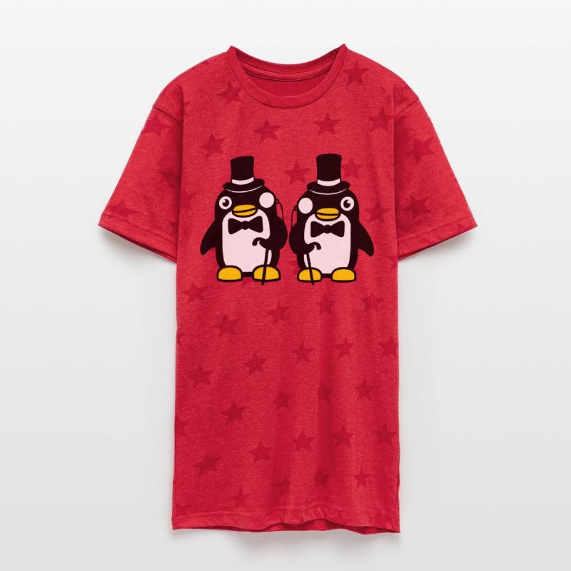 2 Penguin Gentlemen Sir Two Mr. Top Hat Monocle