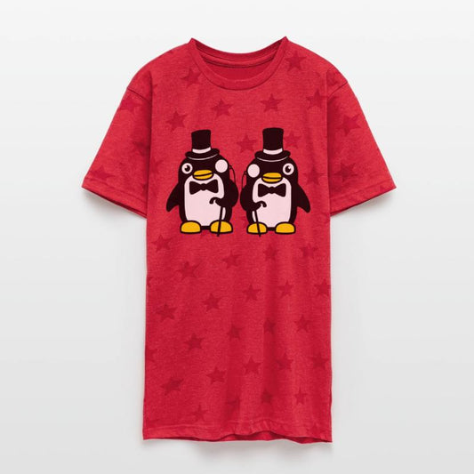 2 Penguin Gentlemen Sir Two Mr. Top Hat Monocle