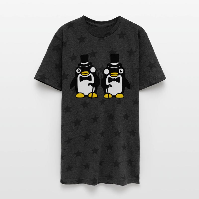 2 Penguin Gentlemen Sir Two Mr. Top Hat Monocle