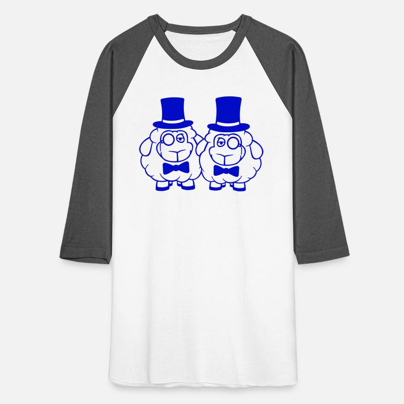 2 Sheep Men Gentlemen Top Hat Monocle Sir Two Mr.