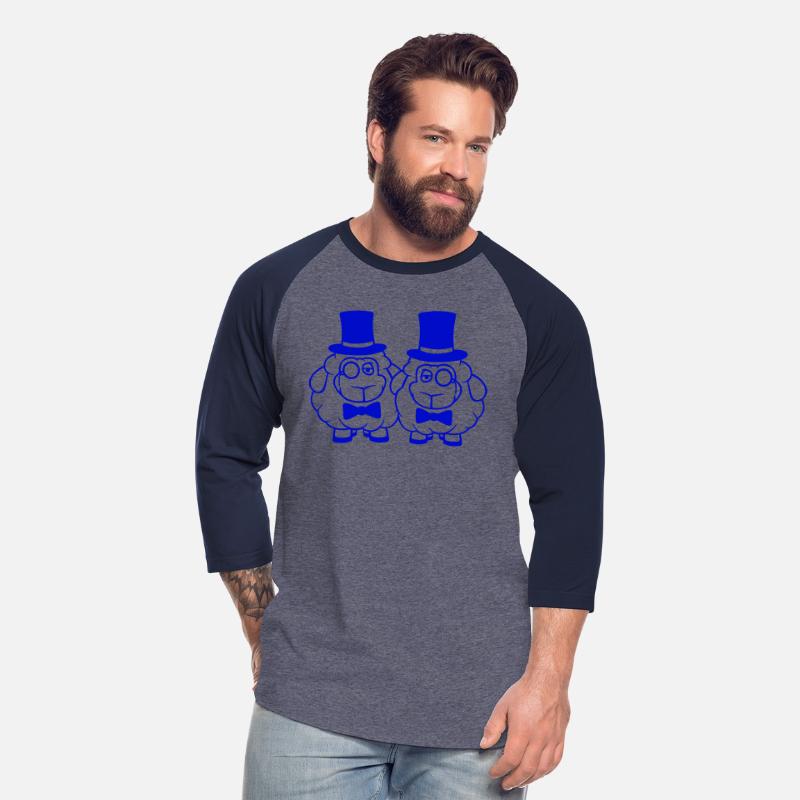 2 Sheep Men Gentlemen Top Hat Monocle Sir Two Mr.