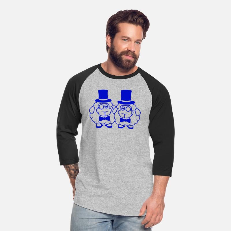 2 Sheep Men Gentlemen Top Hat Monocle Sir Two Mr.