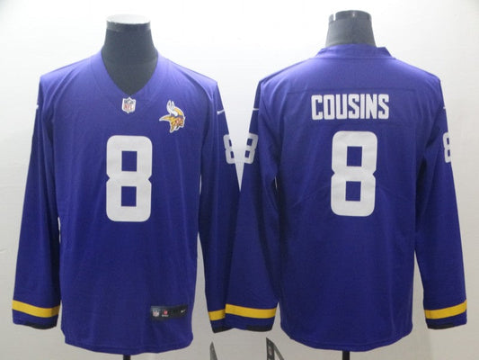 Men's Minnesota Vikings Kirk Cousins #8 Purple Game Player Jerseys