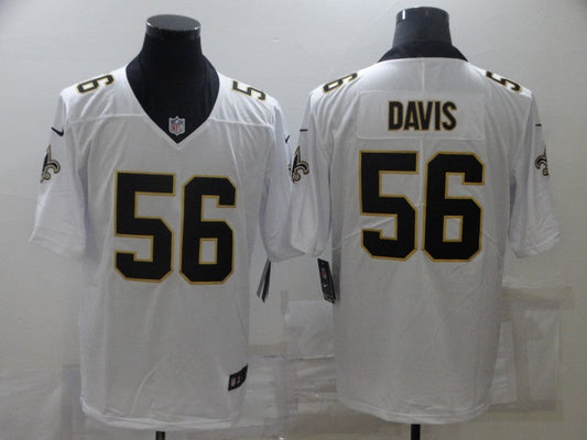 Men's New Orleans Saints Demario Davis #56 White Game Jerseys