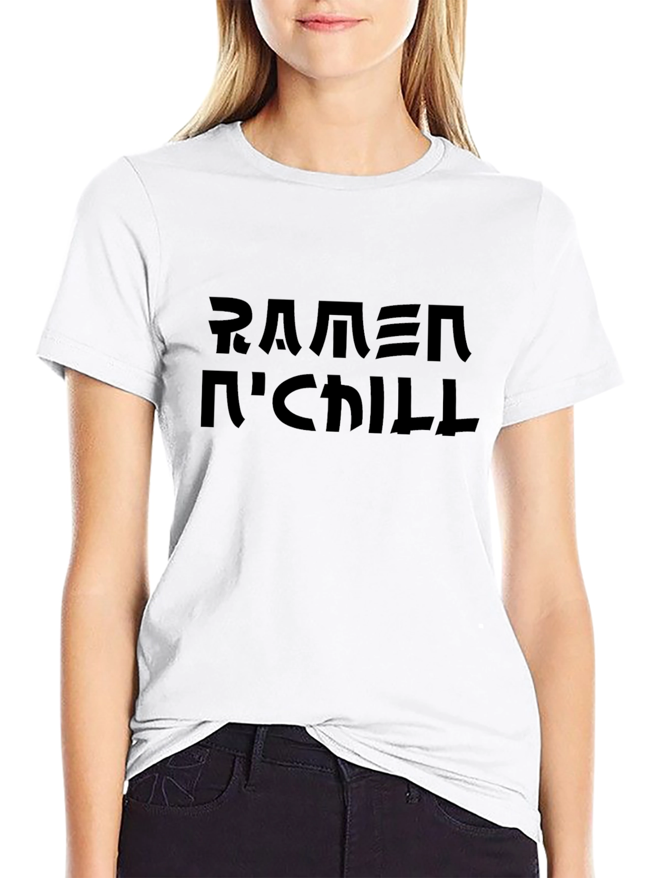 Ramen N Chill Black Graphic Tee