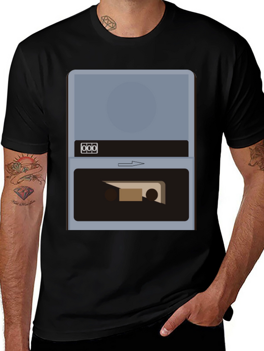 Retro Cassette Player Graphic T-Shirt - Vintage Style