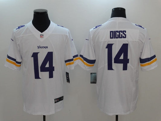 Men's Minnesota Vikings Stefon Diggs #14 White Player Game Jerseys