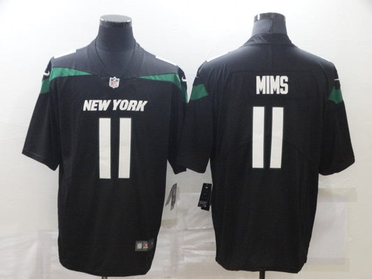 Men's New York Jets Denzel Mims #11 Black Game Jerseys