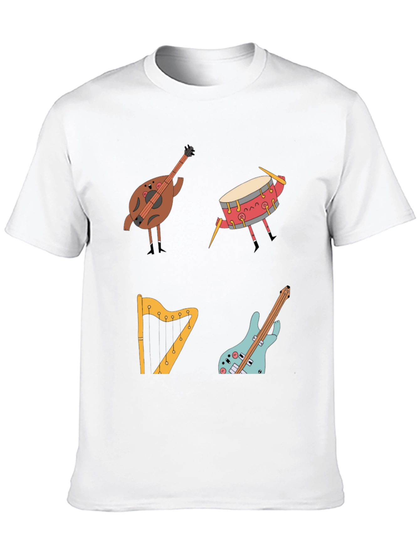 Musical Instrument Cartoon T-Shirt