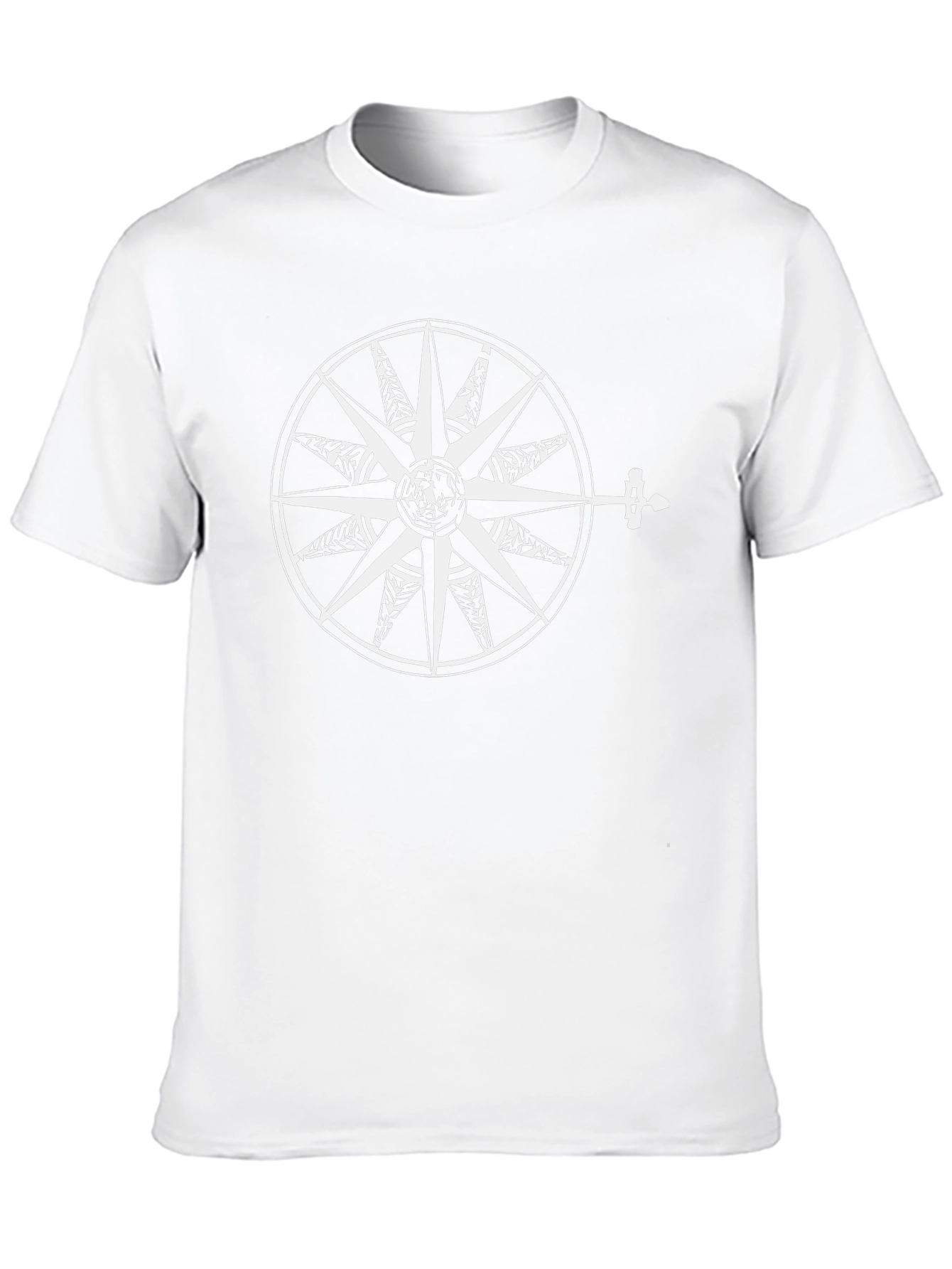 Nautical Compass Graphic Black Tee