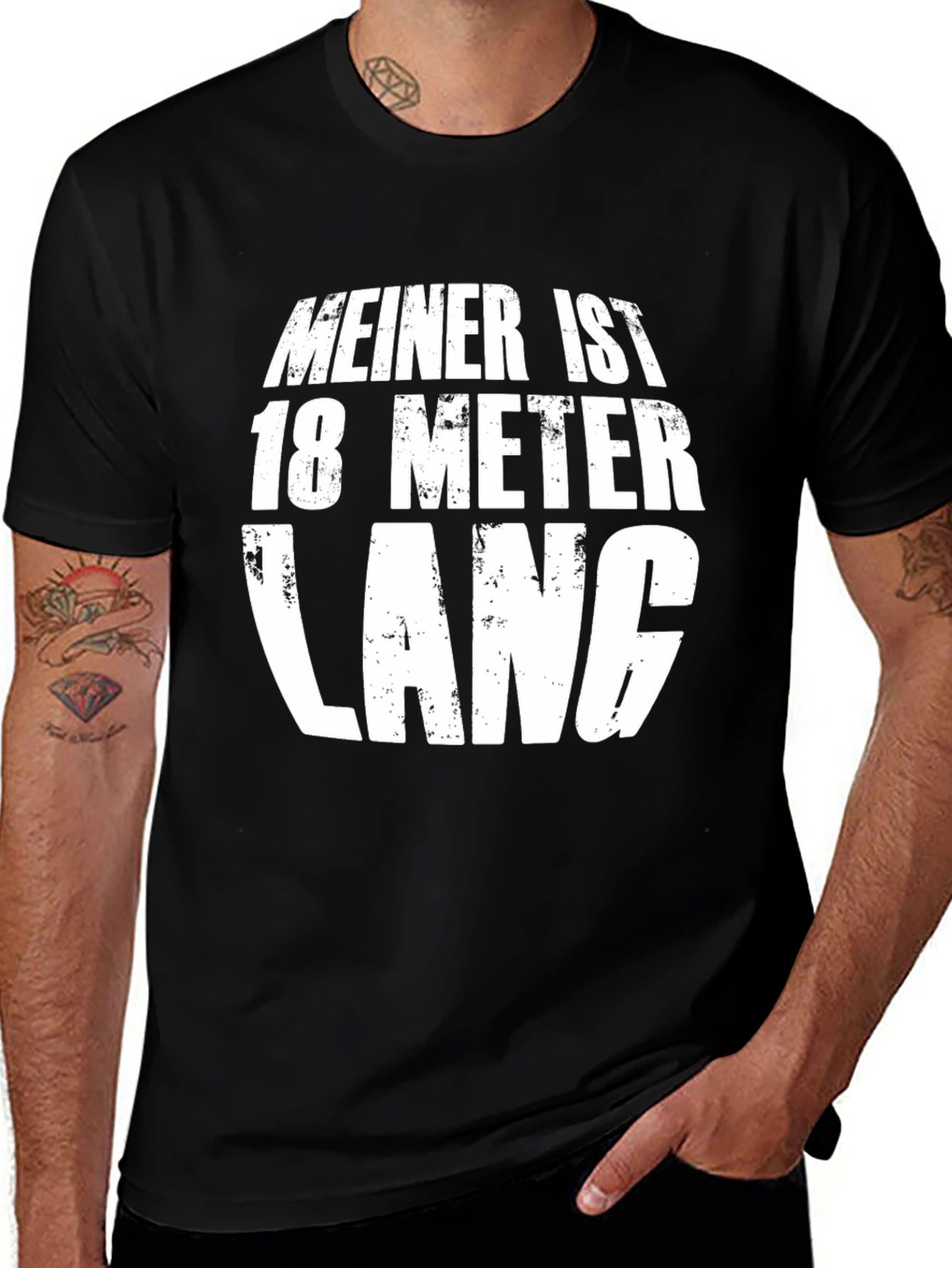 Funny Meiner Ist 18 Meter Lang T-Shirt