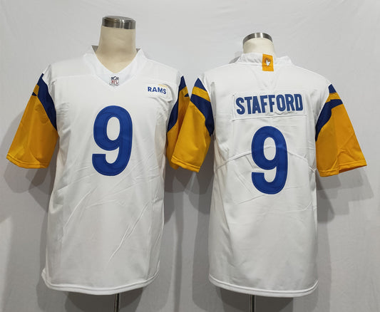 Men's Los Angeles Rams Matthew Stafford #9 White Legend Jerseys