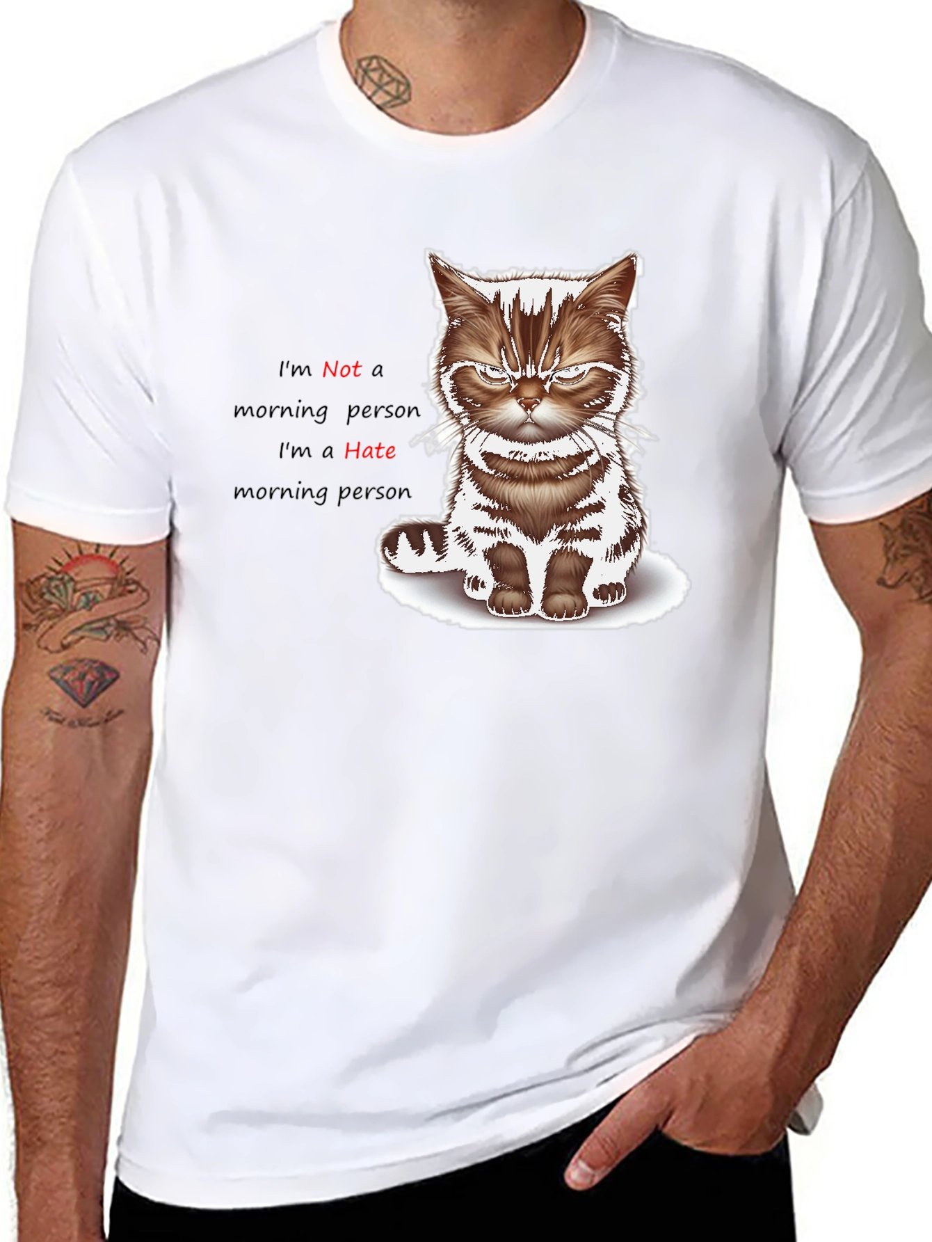 Grumpy Cat I Hate Morning Graphic Tee