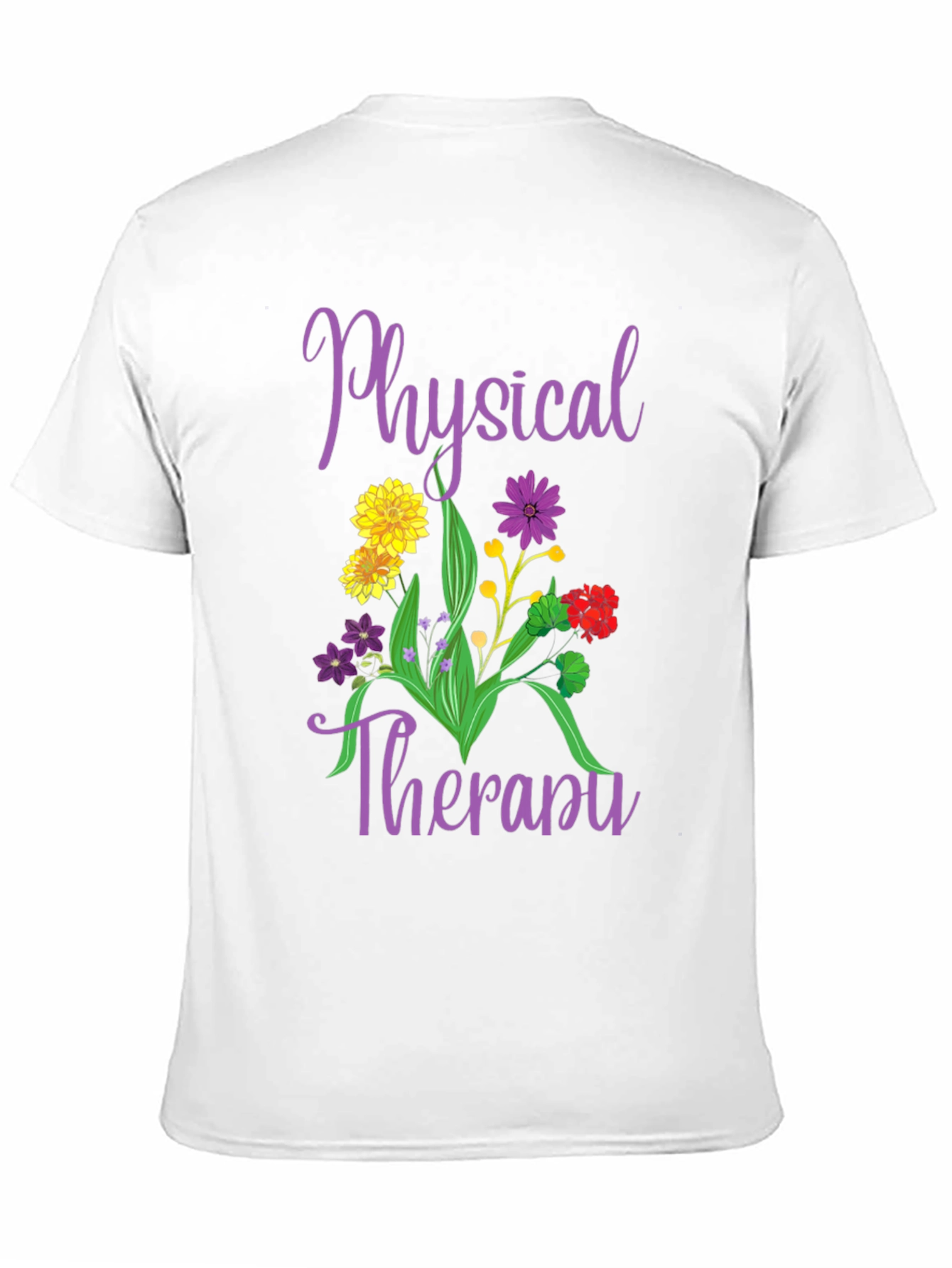 Physical Therapy Floral Graphic Tee