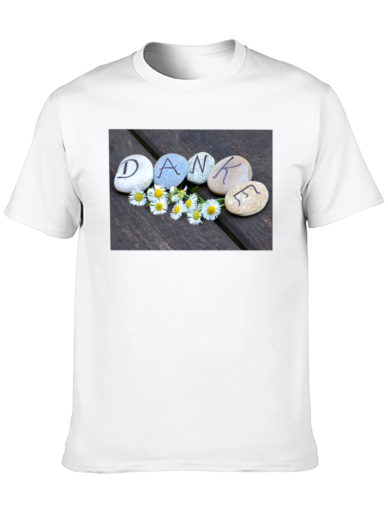 Dankef T-Shirt - Rocks & Daisies Graphic Tee