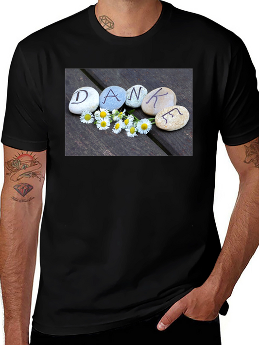 Dankef T-Shirt - Rocks & Daisies Graphic Tee