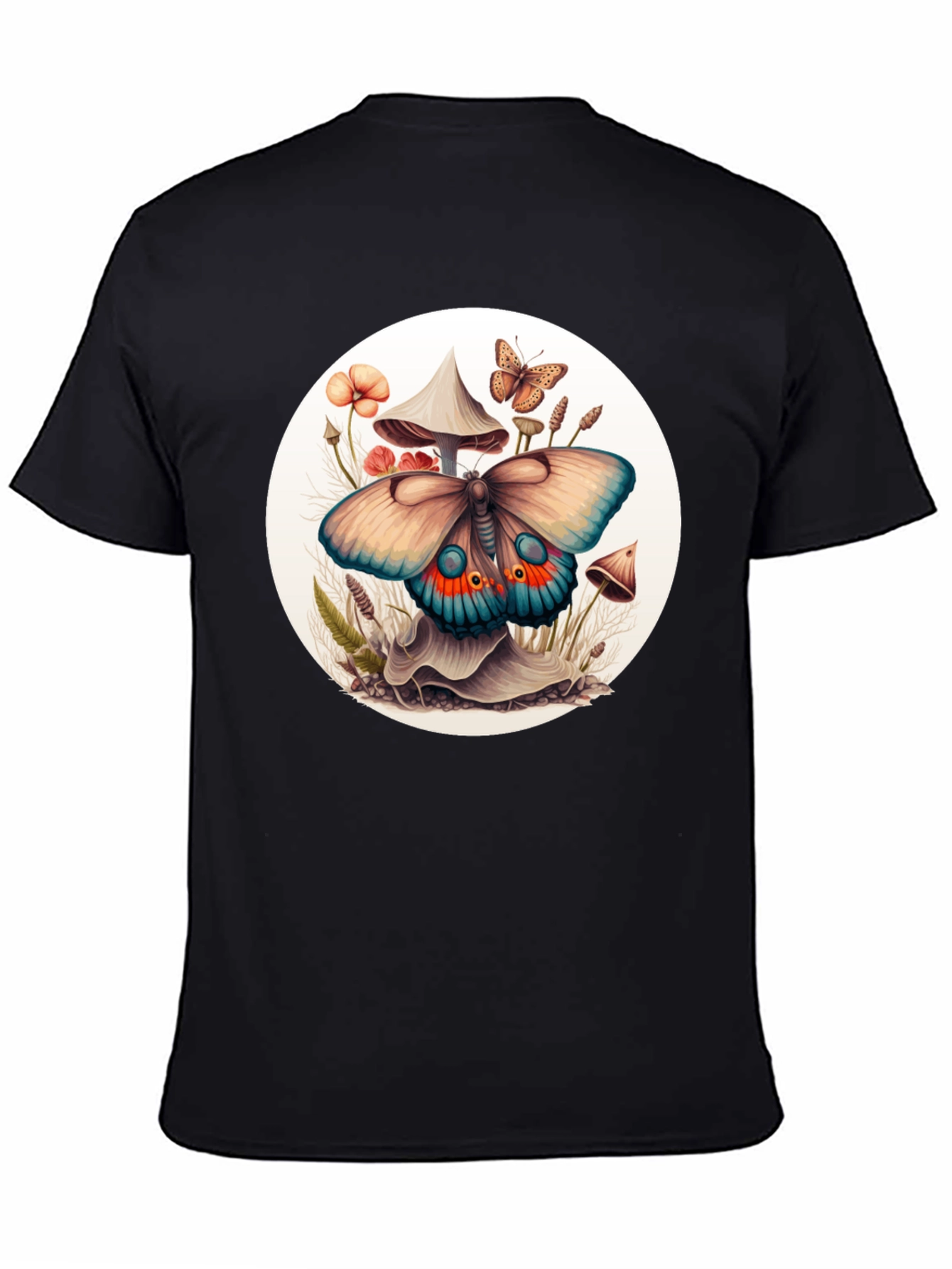 Mushroom Butterfly Graphic Tee