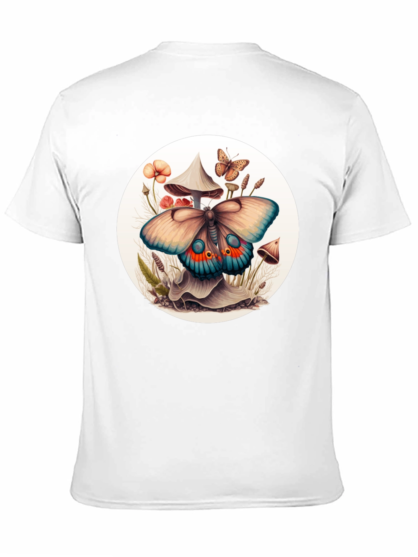Mushroom Butterfly Graphic Tee