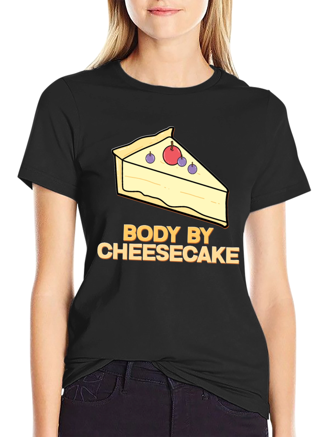 Body by Cheesecake T-Shirt - Funny Foodie Tee
