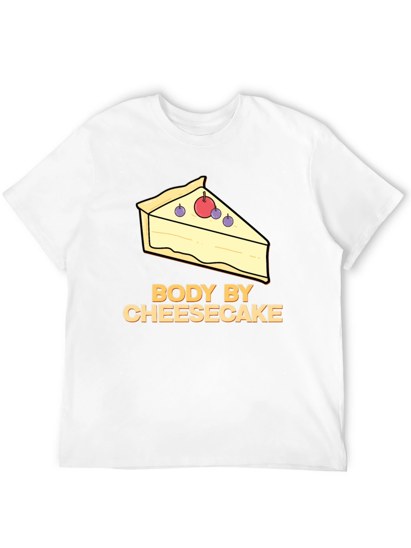 Body by Cheesecake T-Shirt - Funny Foodie Tee