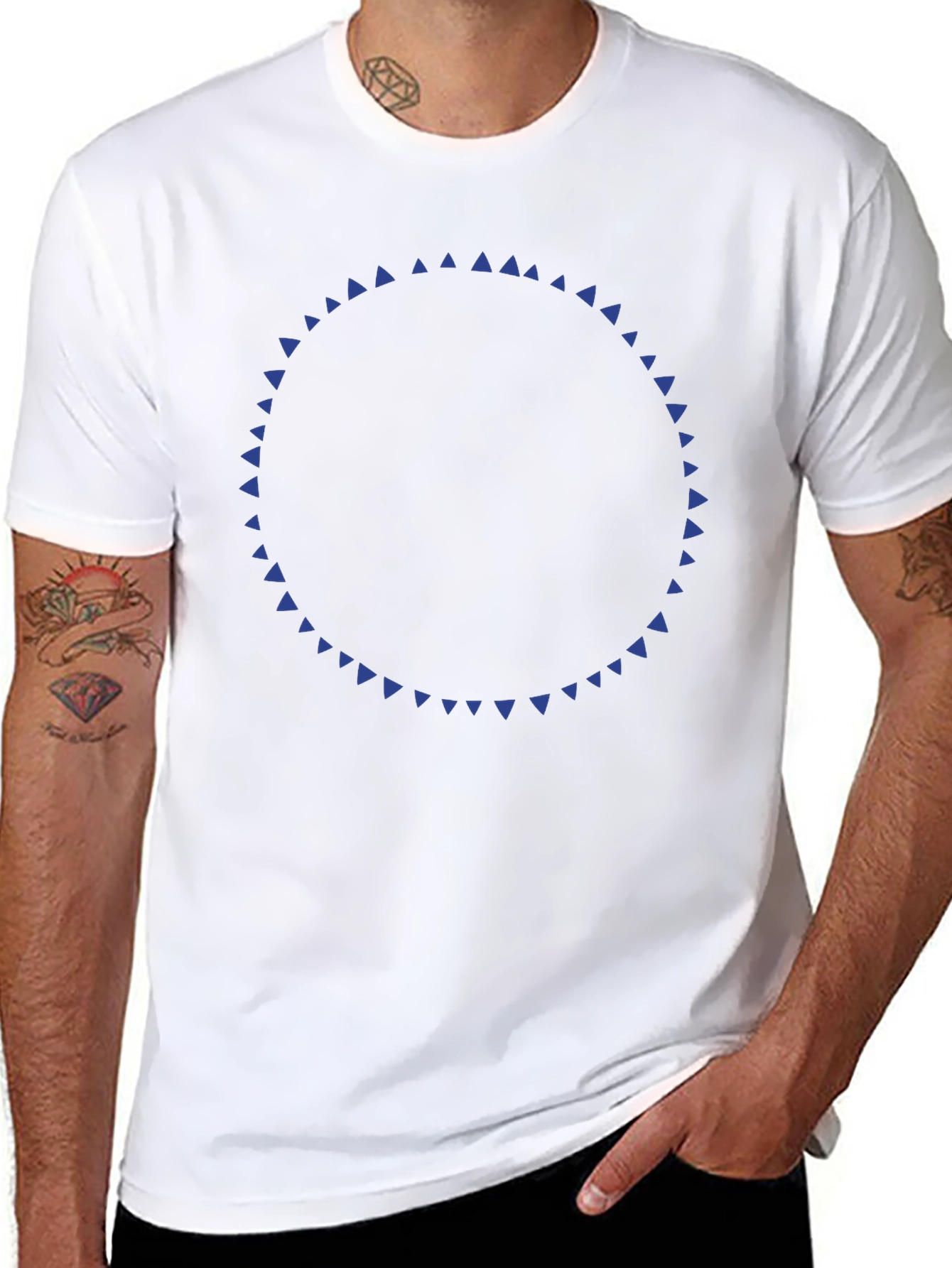 Geometric Circle Tee - Modern Design