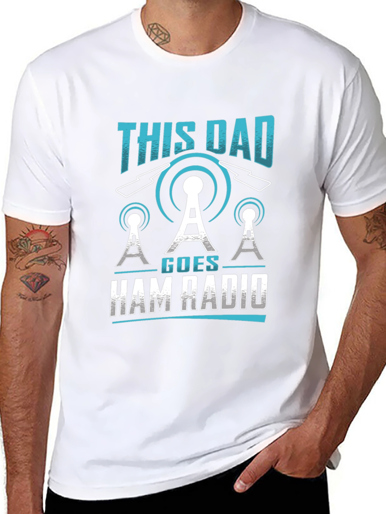 This Dad Goes Ham Radio T-Shirt