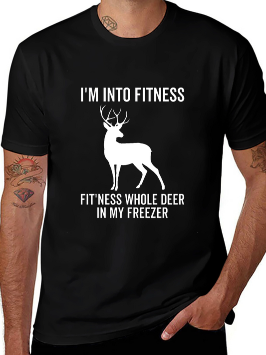Funny Deer Fitness T-Shirt - Freezer Humor Graphic Tee