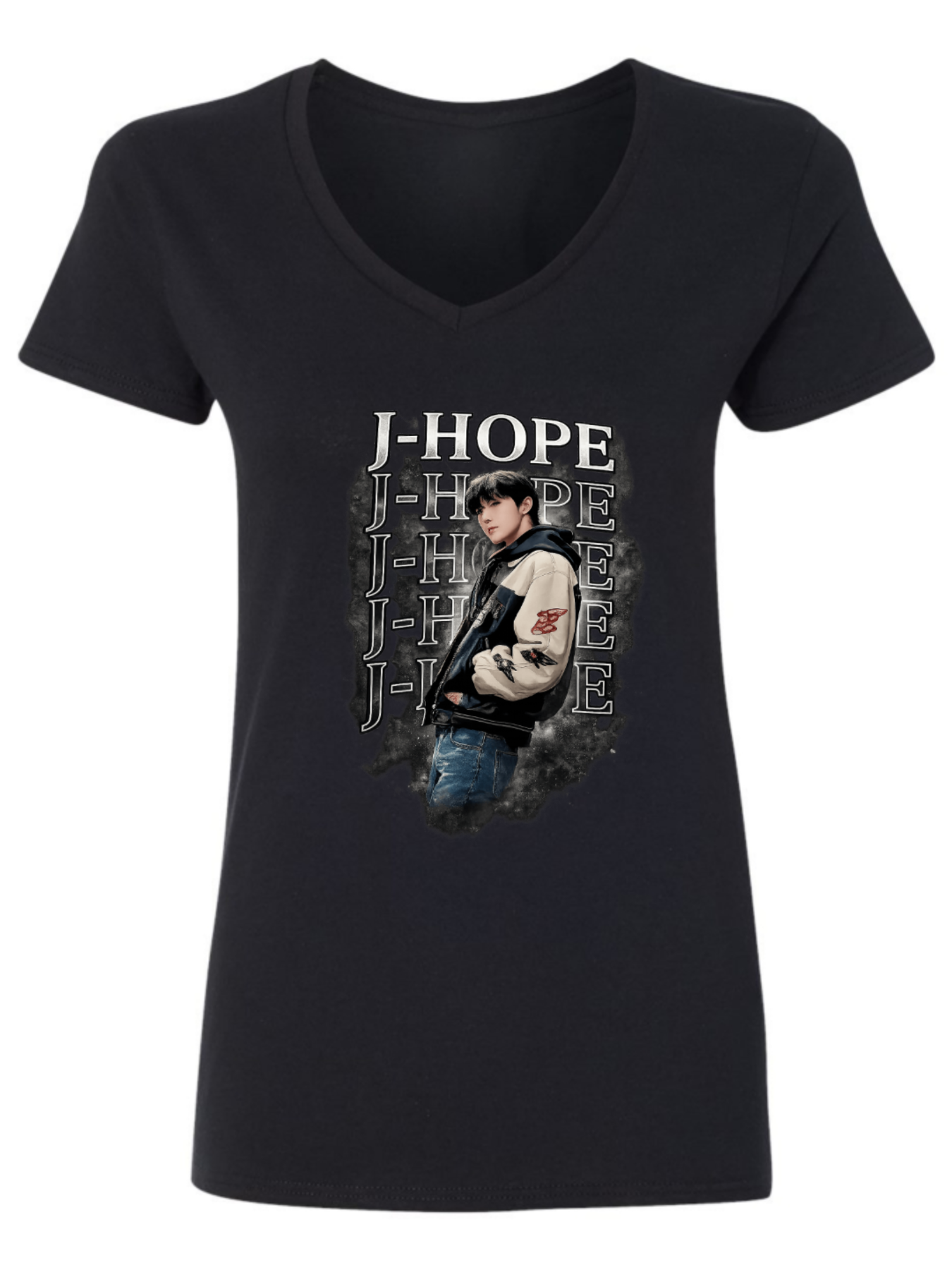J-Hope Inspired Vintage Streetwear Graphic T-Shirt – Premium Cotton K-Pop Fashion Tee（hj37）