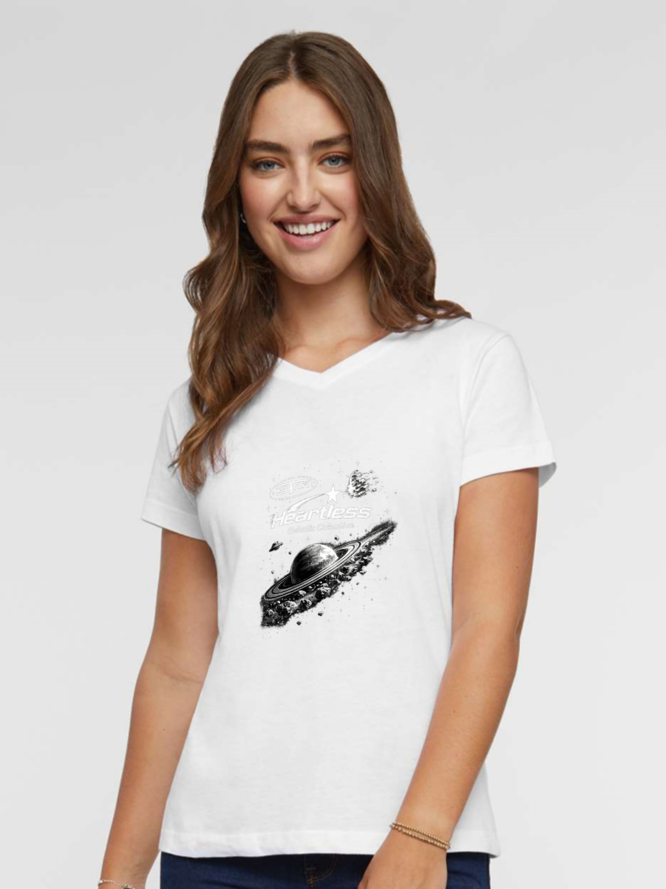 Women’s Premium Cotton Graphic T-Shirt – Slim Fit Casual Streetwear Tee（hj33）