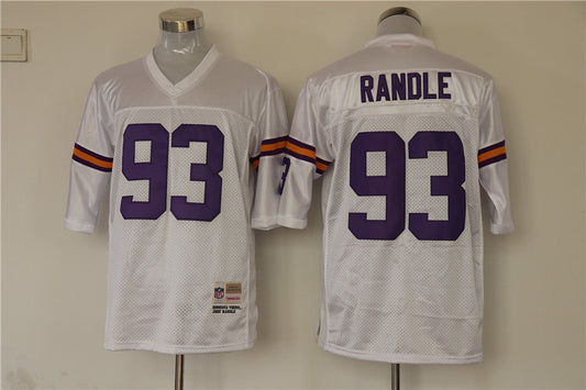 Men's Minnesota Vikings John Randle Mitchell & Ness White Legacy Replica Jerseys