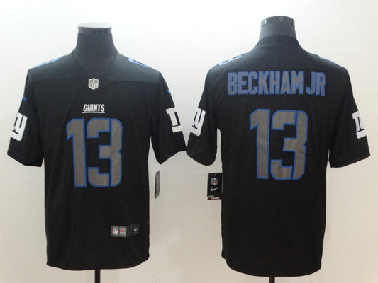 Men's New York Giants Odell Beckham Jr. #13 Black Game Jerseys