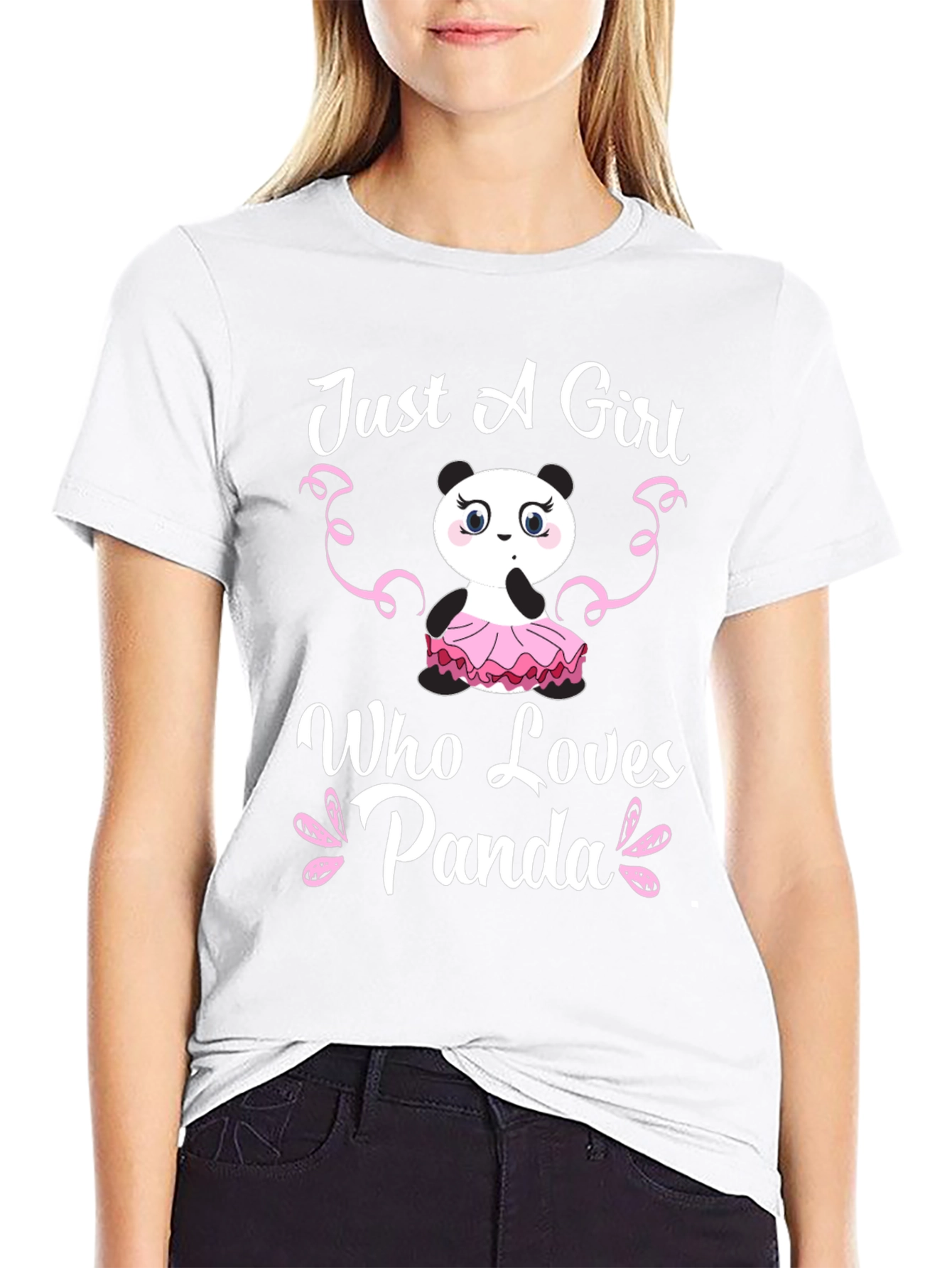 Just a Girl Who Loves Panda T-Shirt