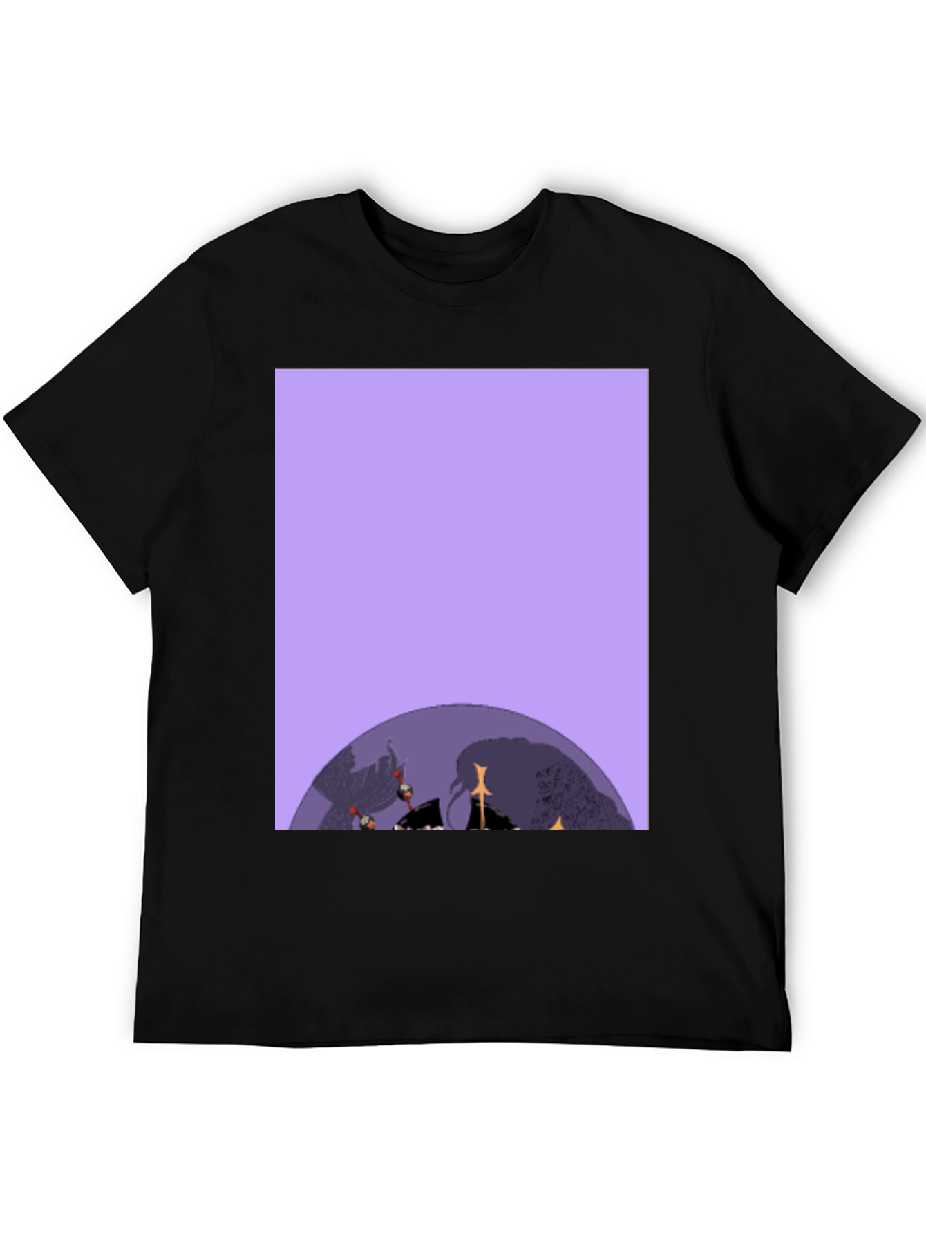 Graphic Print Black T-Shirt