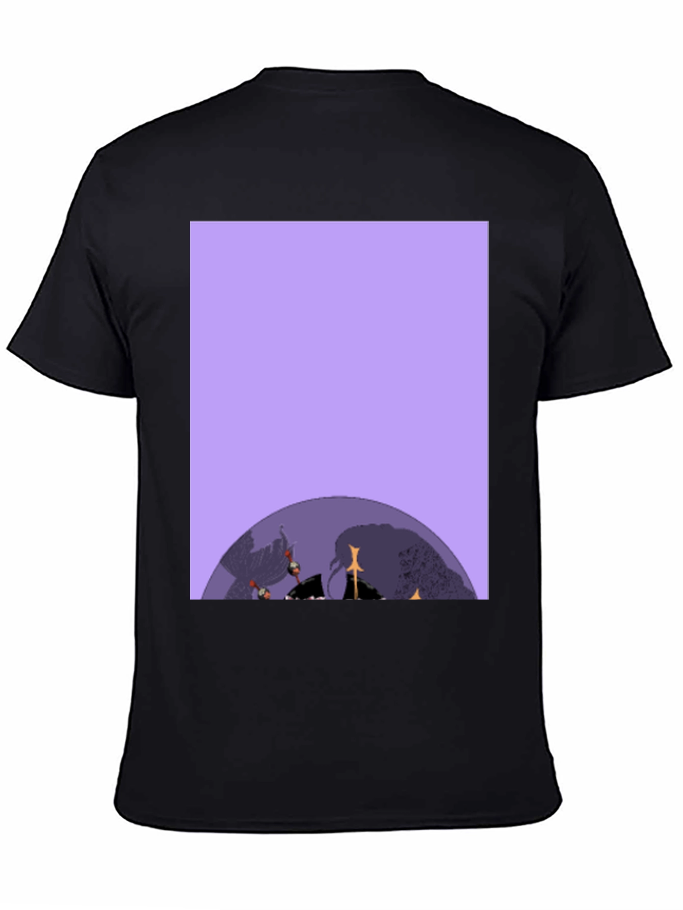 Graphic Print Black T-Shirt
