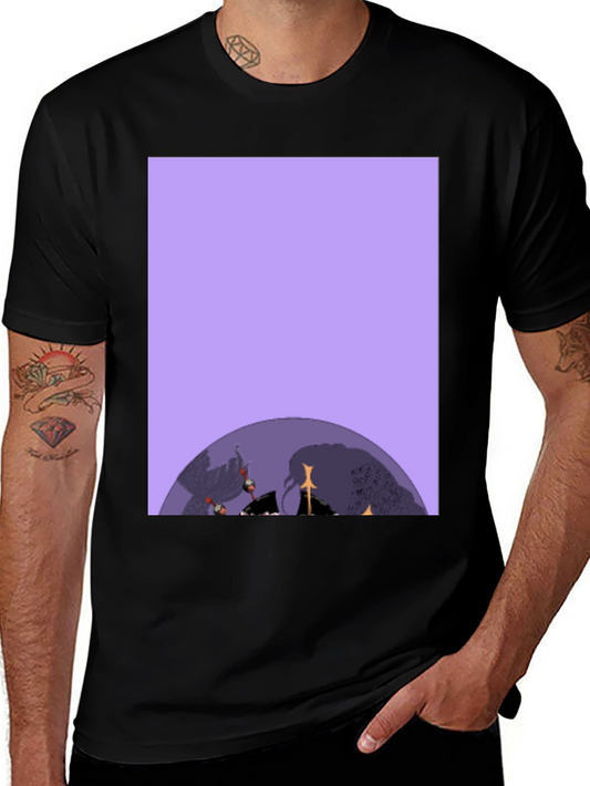 Graphic Print Black T-Shirt