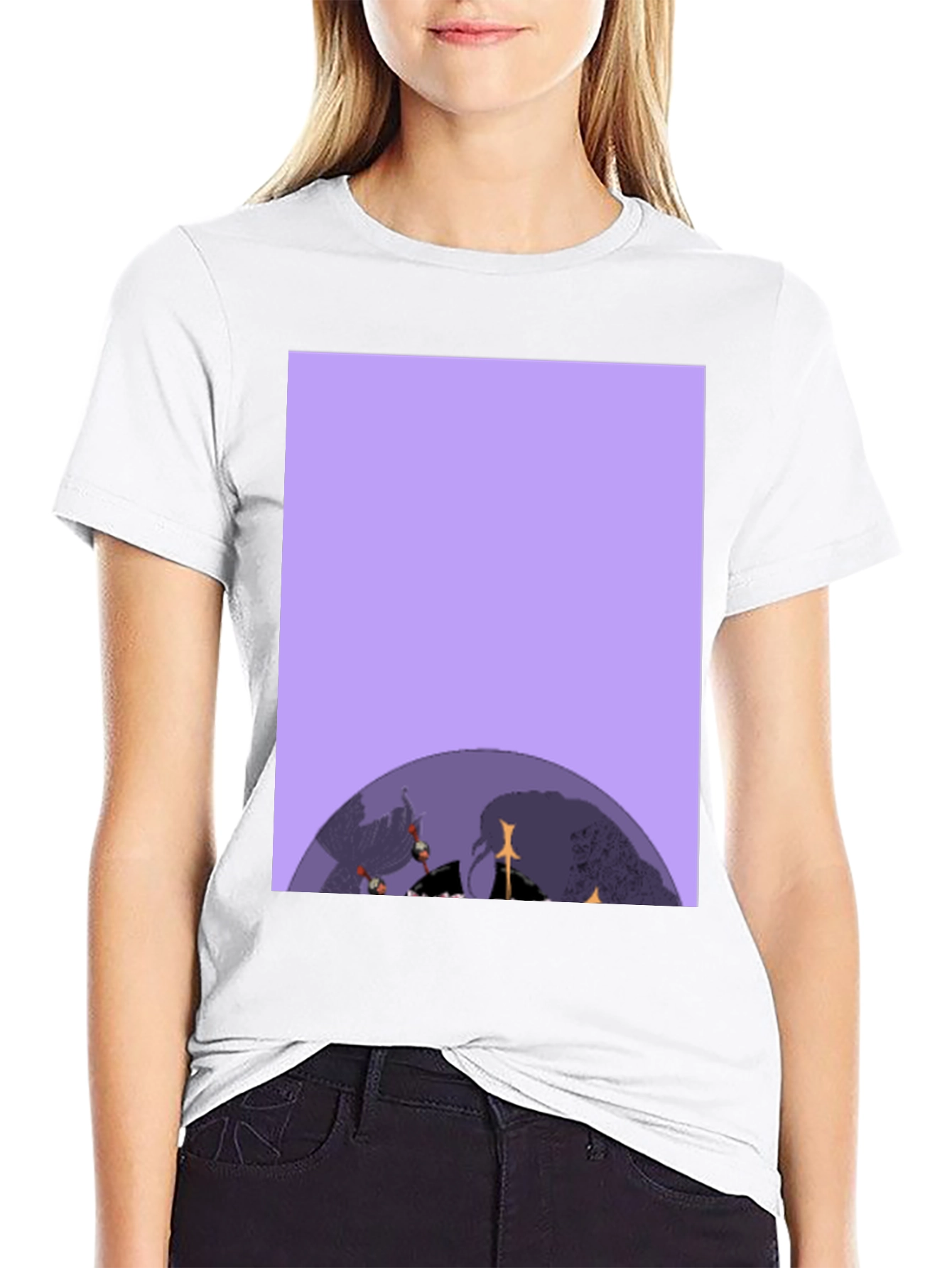 Graphic Print Black T-Shirt