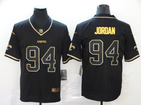 Men's New Orleans Saints Cameron Jordan #94 Black Game Player Jerseys
