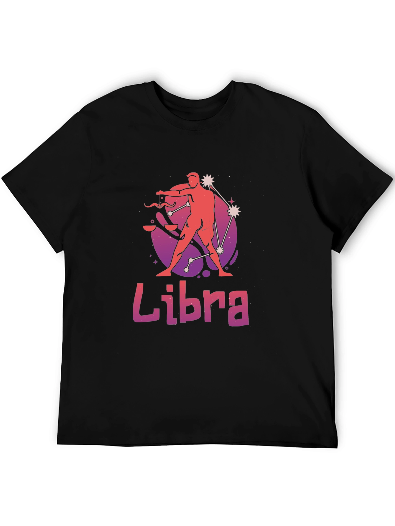 Libra Zodiac T-Shirt - Stylish Black Tee