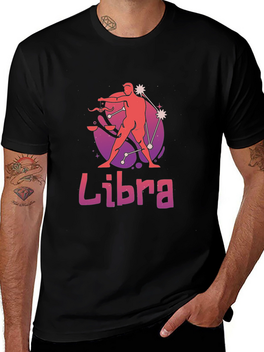 Libra Zodiac T-Shirt - Stylish Black Tee