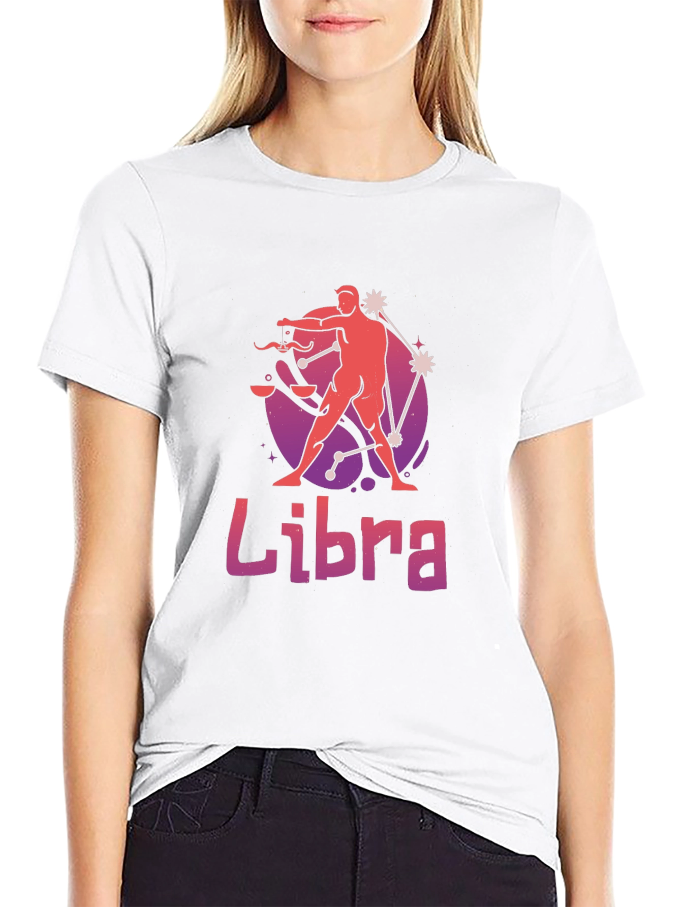 Libra Zodiac T-Shirt - Stylish Black Tee