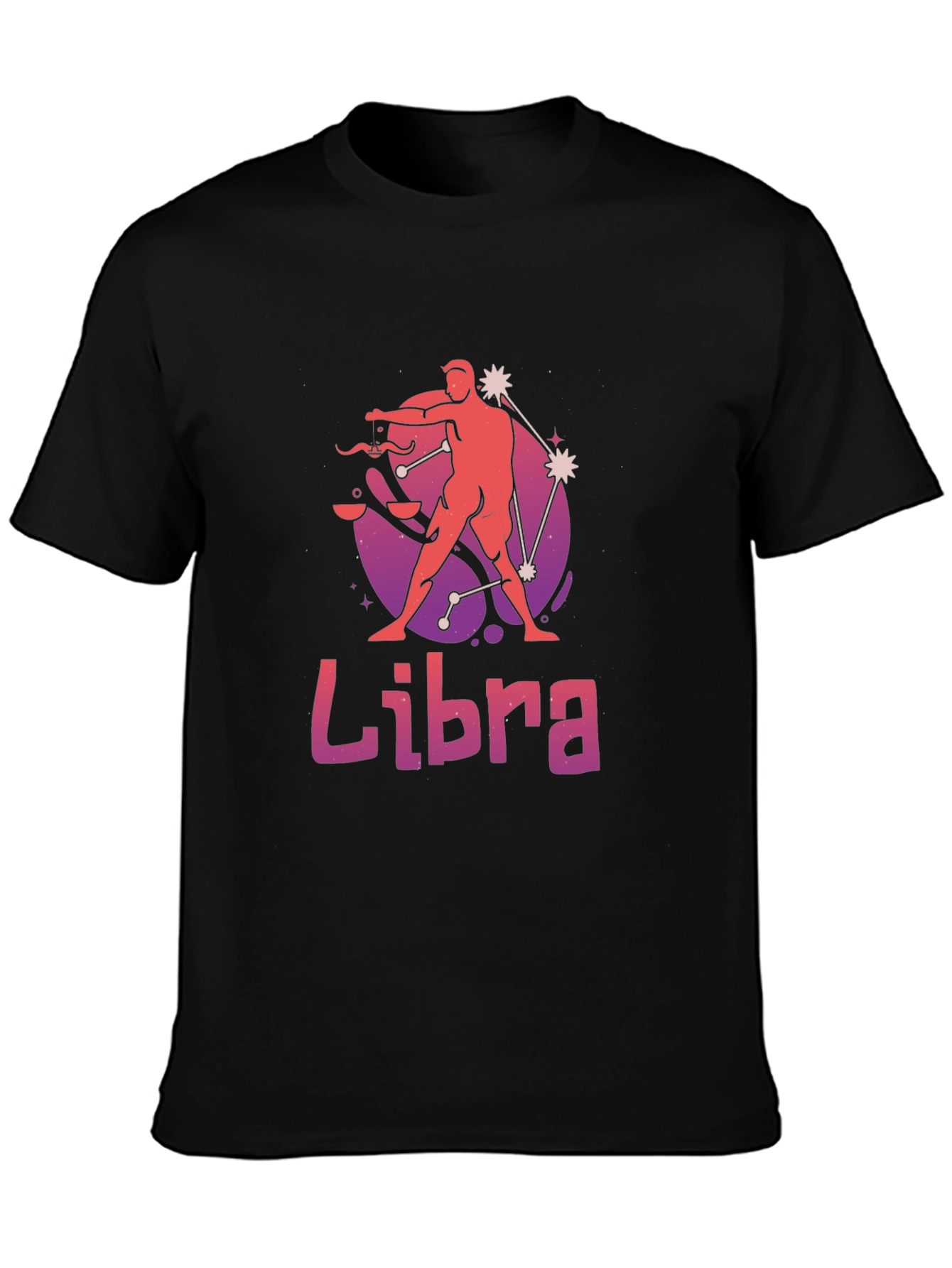 Libra Zodiac T-Shirt - Stylish Black Tee