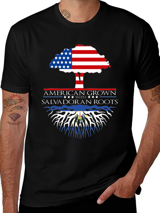 American Grown Salvadoran Roots T-Shirt