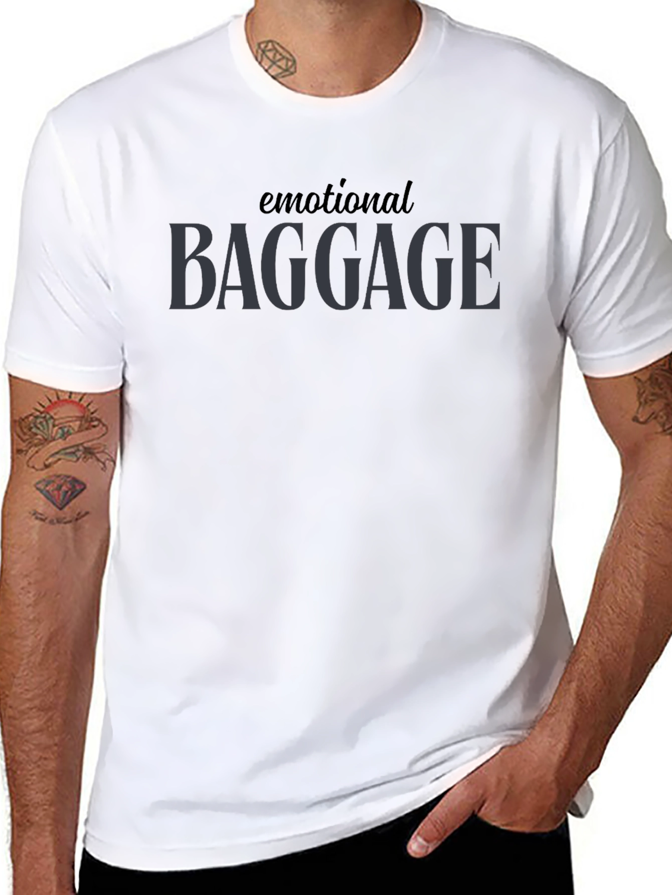 Emotional Baggage Graphic Tee - Unisex Soft Cotton T-Shirt