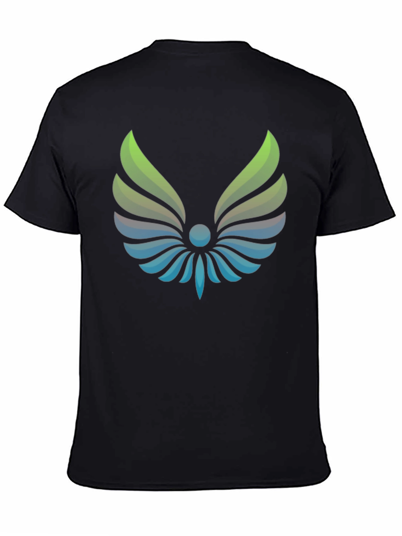 Winged Logo Black T-Shirt - Modern Graphic Tee