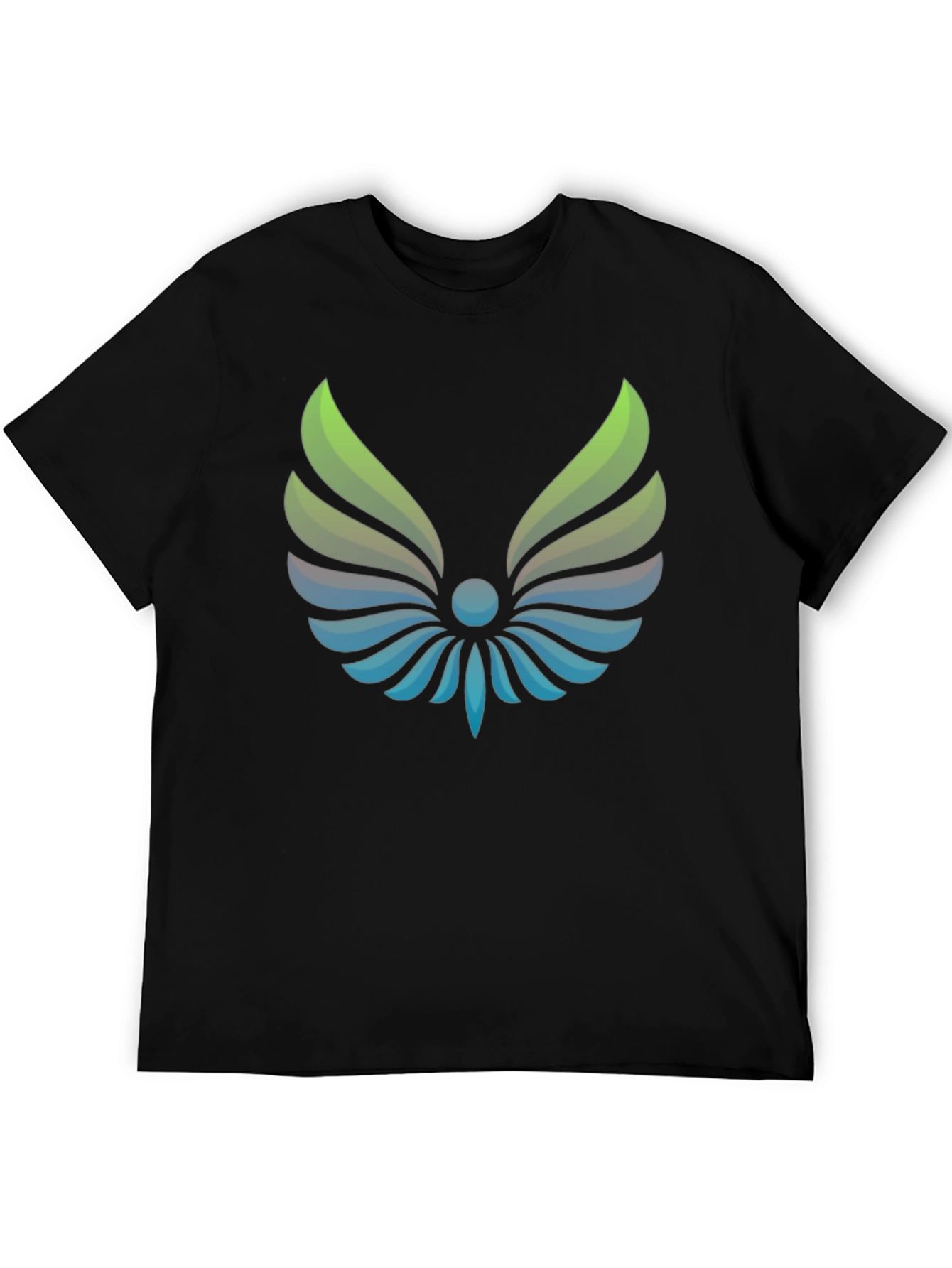 Winged Logo Black T-Shirt - Modern Graphic Tee