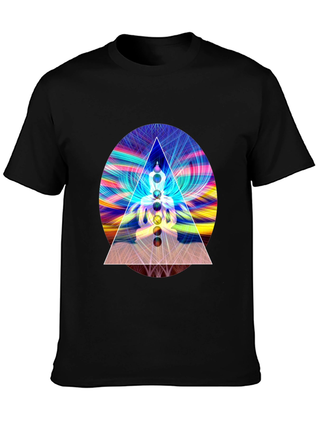 Chakra Buddha Graphic Tee - Spiritual Style