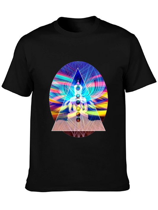Chakra Buddha Graphic Tee - Spiritual Style