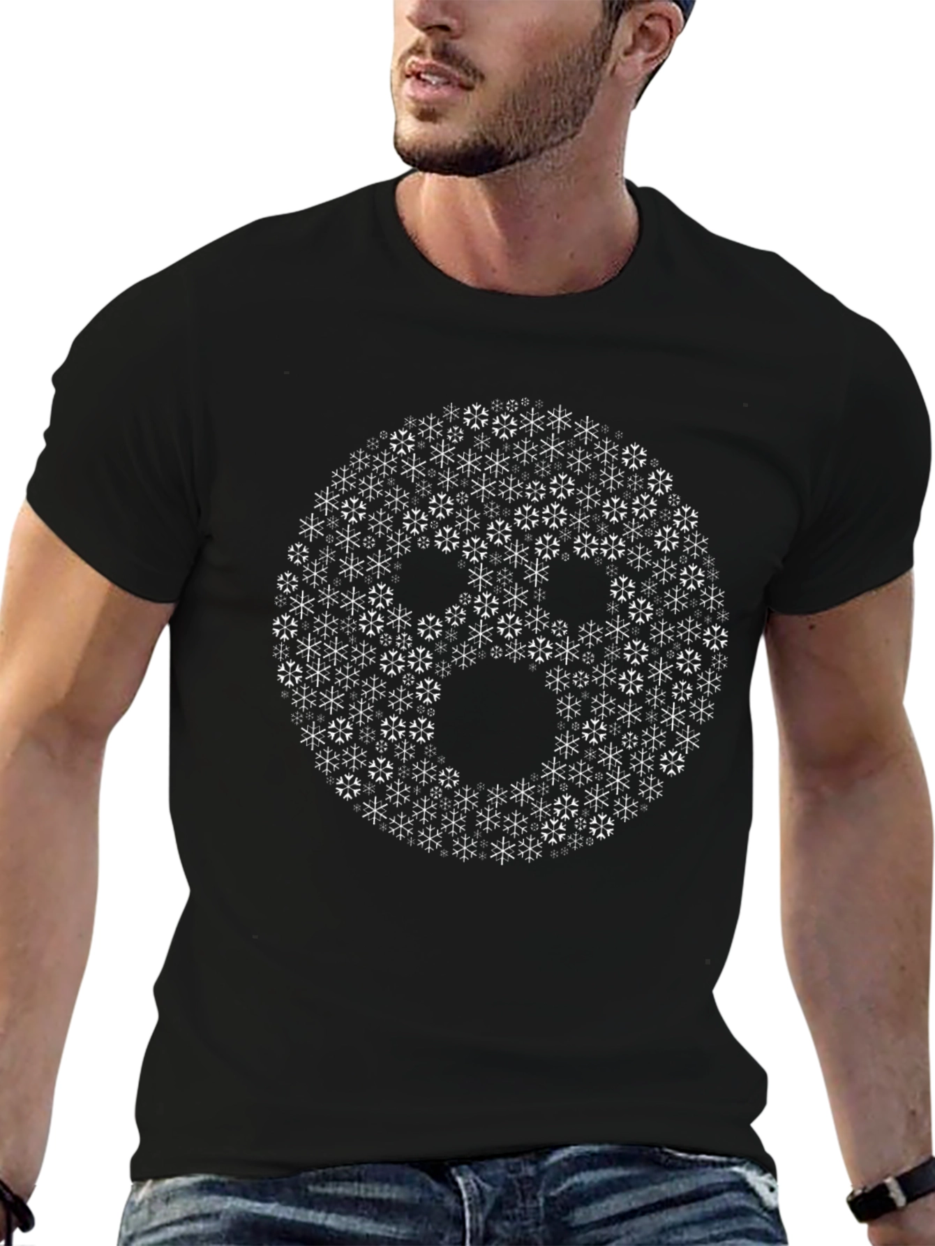 Abstract Face Graphic Tee