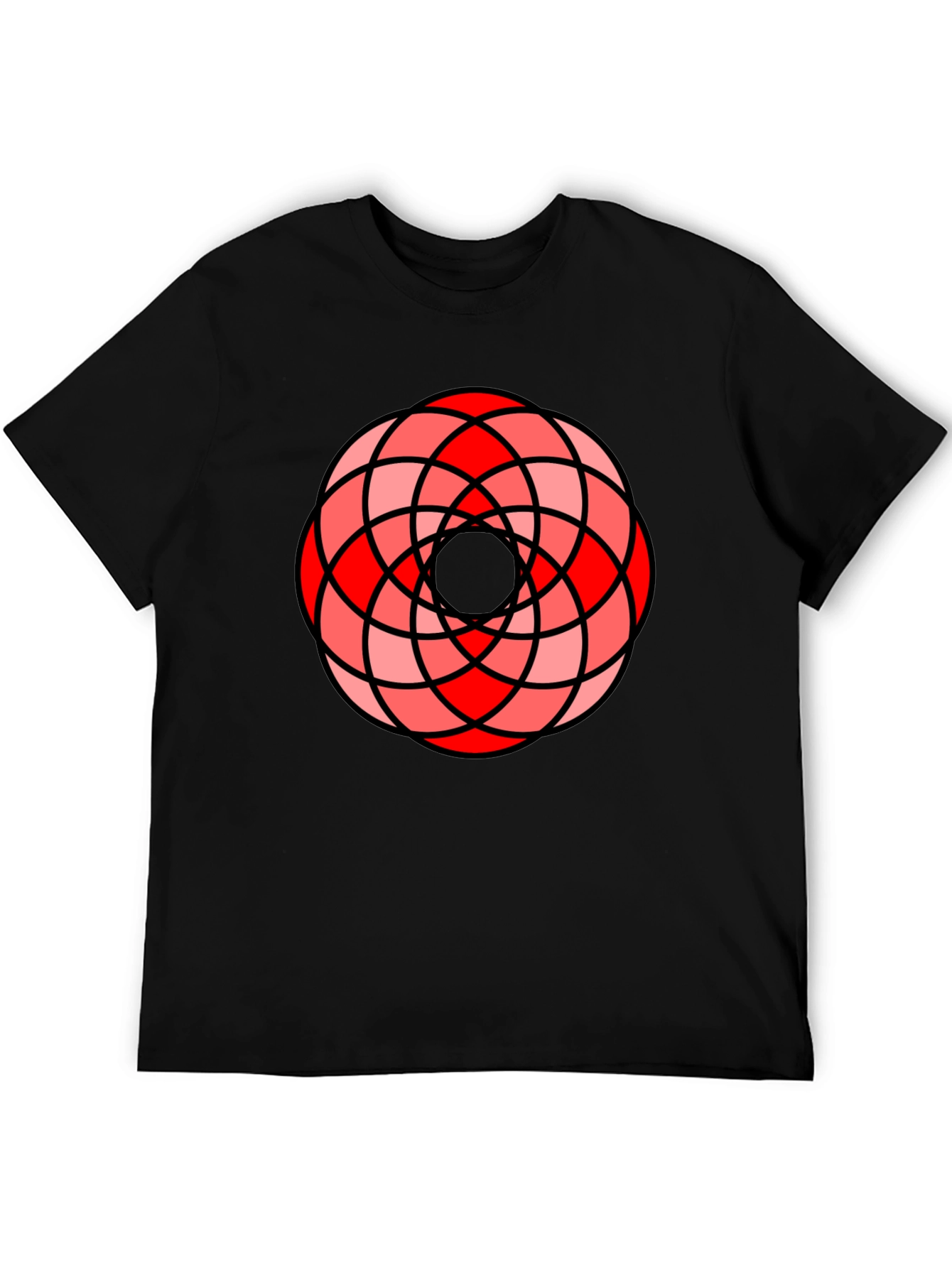 Abstract Circle Pattern Graphic T-Shirt